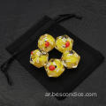 Bescon Yellow Duck 20 Sides Side من 5 ، مجموعة Duck D20 5pcs